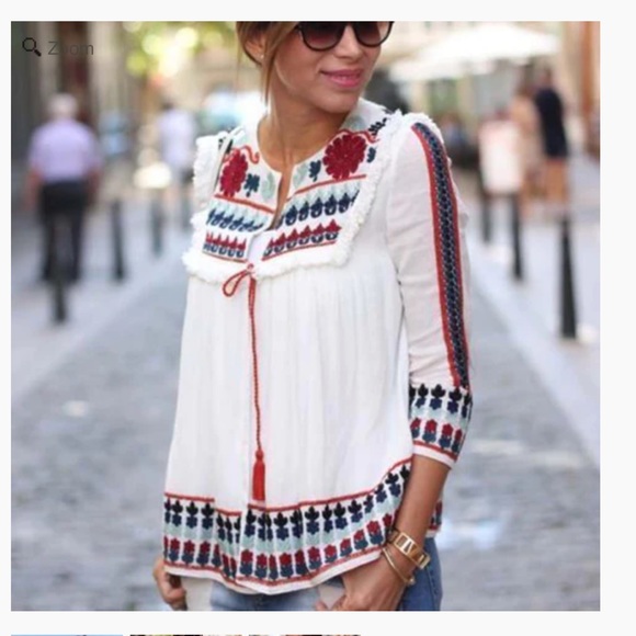 Zara 🖤NWT embroidered boho jacket - Picture 7 of 7